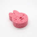 rabbit shape cellulose sponge wipe block